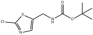 N-[(2-氯-1,3-噻唑-5-基)甲基]甲酸叔丁酯 结构式