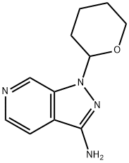 1-(TETRAHYDRO-2H-PYRAN-2-YL)-1H-PYRAZOLO[3,4-C]PYRIDIN-3-AMINE 结构式
