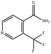 3-三氟甲基异烟酰胺 结构式