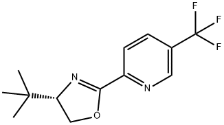 2-[(4S)-4-叔丁基-4,5-二氢-2-恶唑基]-5-三氟甲基吡啶 结构式