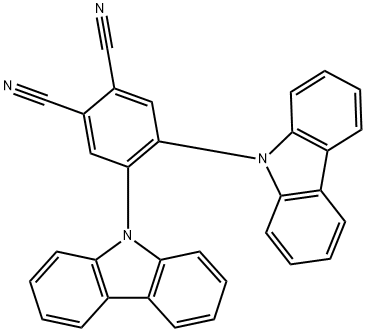 4,5-二(9-咔唑基)-邻苯二腈 结构式