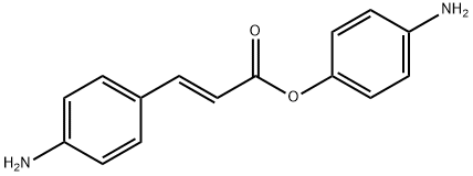 2-丙烯酸, 3-(4-氨基苯基)-, 4-氨基苯基 酯, (2E)- 结构式