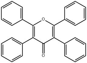 2,3,5,6-四苯基-吡喃-4-酮 结构式