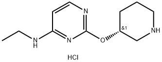 乙基-[2-((R)-哌啶-3-基氧基)-嘧啶-4-基]-胺盐酸盐 结构式