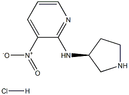 (3-硝基-吡啶-2-基)-(S)-吡咯烷-3-基-胺盐酸盐 结构式