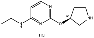 乙基-[2-((S)-吡咯烷-3-基氧基)嘧啶-4-基]-胺盐酸盐 结构式