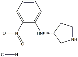 (2-硝基-苯基)-(R)-吡咯烷-3-基-胺盐酸盐 结构式