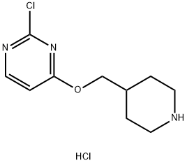 2-氯-4-(哌啶-4-基甲氧基)嘧啶盐酸盐 结构式