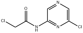 2-氯-N-(6-氯-吡嗪-2-基)-乙酰胺 结构式