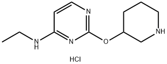 乙基-[2-(哌啶-3-基氧基)-嘧啶-4-基]-胺盐酸盐 结构式