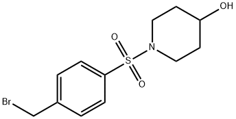 1-(4-溴甲基苯磺酰基)-哌啶-4-醇 结构式