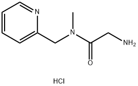 2-氨基-N-甲基-N-吡啶-2-基甲基-乙酰胺盐酸盐 结构式