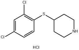 4-(2,4-二氯-苯基)-哌啶盐酸盐 结构式