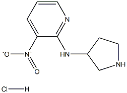 (3-硝基-吡啶-2-基)-吡咯烷-3-基-胺盐酸盐 结构式