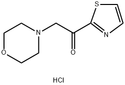 2-吗啉-4-基-1-噻唑-2-基-乙酮盐酸盐 结构式