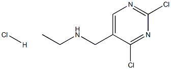 (2,4-二氯-嘧啶-5-基甲基)-乙基-胺盐酸盐 结构式