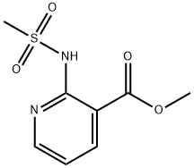 2-[(甲基磺酰基)氨基]-3-吡啶羧酸甲酯 结构式
