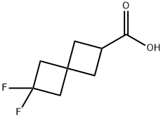 6,6-二氟螺[3.3]庚烷-2-羧酸 结构式