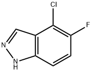 4-氯-5-氟-1H-吲唑 结构式
