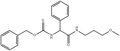 3-Methoxypropyl DL-N-Cbz-phenylglycinaMide 结构式