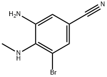 3-AMino-5-broMo-4-(MethylaMino)benzonitrile 结构式