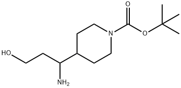 1-Boc-4-(1-AMino-3-hydroxypropyl)-1-
piperidine 结构式