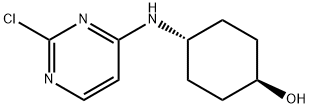 (1R,4R)-4-((2-氯嘧啶-4-基)氨基)环己醇 结构式