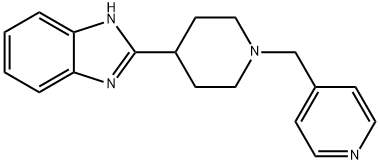 2-(1-吡啶-4-基甲基-哌啶-4-基)-1H-苯并咪唑 结构式