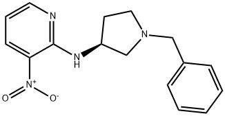 ((S)-1-苄基-吡咯烷-3-基)-(3-硝基-吡啶-2-基)-胺 结构式