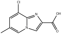 8-氯-6-甲基咪唑并[1,2-A]吡啶-2-羧酸 结构式