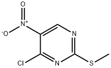 4-氯-2-(甲硫基)-5-硝基嘧啶 结构式
