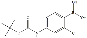 (4-{[(叔丁氧基)羰基]氨基}-2-氯苯基)硼酸 结构式