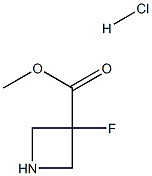 Methyl 3-fluoroazetidine-3-carboxylate hydrochloride 结构式