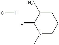 3-氨基-1-甲基哌啶-2-酮盐酸盐 结构式