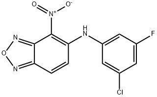 2,1,3-Benzoxadiazol-5-aMine, N-(3-chloro-5-fluorophenyl)-4-nitro- 结构式