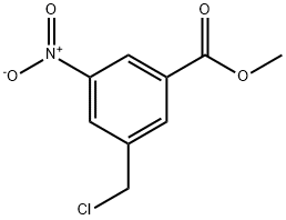 3-(氯甲基)-5-硝基苯甲酸甲酯 结构式