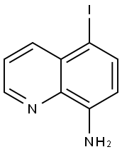 5-碘喹啉-8-胺 结构式