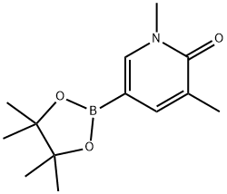 1,3-二甲基吡啶-2(1H)-酮-5-频哪醇硼酸酯 结构式