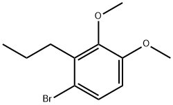 1-BroMo-3,4-diMethoxy-2-propylbenzene 结构式