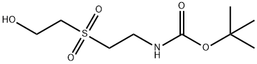 tert-butyl 2-(2-hydroxyethylsulfonyl)ethylcarbaMate 结构式