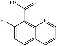 7-溴喹啉-8-羧酸 结构式