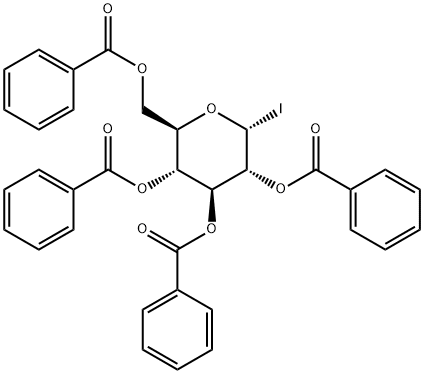 a-D-glucopyranosyl iodide, tetrabenzoate (9CI) 结构式