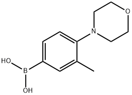 3-甲基-4-(4-吗啉基)苯硼酸 结构式