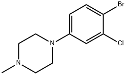1-(4-BroMo-3-chlorophenyl)-4-Methylpiperazine 结构式