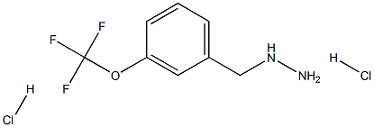 (3-(三氟甲氧基)苄基)肼二盐酸盐 结构式