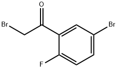 2-溴-1-(5-溴-2-氟苯基)乙-1-酮 结构式