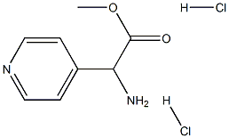2-氨基-2-(4-吡啶基)乙酸甲酯二盐酸盐 结构式