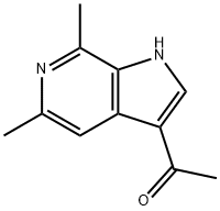 3-Acetyl-5,7-diMethyl-6-azaindole 结构式