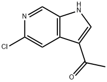 3-Acetyl-5-chloro-6-azaindole 结构式