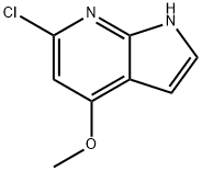 6-Chloro-4-Methoxy-7-azaindole 结构式